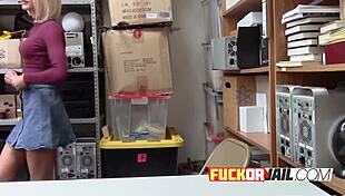 Beautiful Skinny Blonde Rides Monstercock in Office