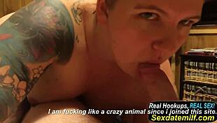 redhead gives homemade handjob to amateur guy.