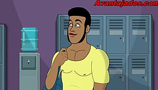 i watch cartoon gay with the old gym guy