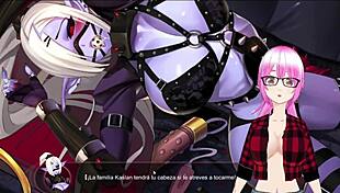 daisy la elfa oscura explores pleasure route in mirror with big tits bdsm