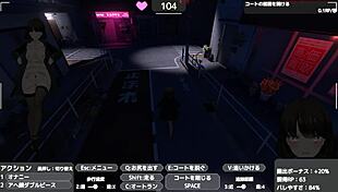 Sereka secretly masturbates in public under her coat