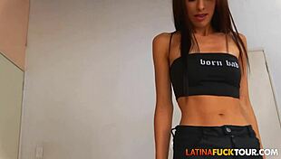 hot skinny colombian ass stretched by massive cock