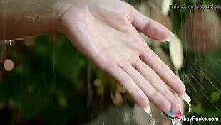 Check out Abigail Mac teasing in the shower