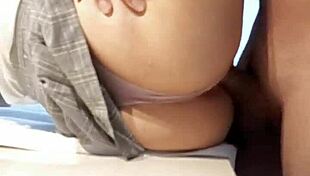 young 18-year-old student gets penetrated to pass her end-of-year subject