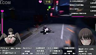 Sereka secretly masturbates in public under her coat