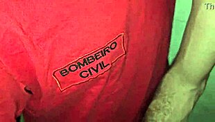 Firefighters Engage In Bareback Fucking Behind Accommodation In Sheer Clothing