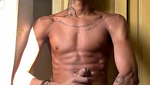 Ebony Babe Masturbates With Smoking Fetish, Cumshot Explosion!