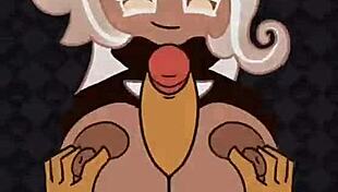 Blonde milf titfuck with big cock