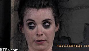 Harsh whipping for enchanting girl