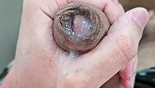 Sexy Young 18+ Brazilian Twink's Big Dick Cums Hard