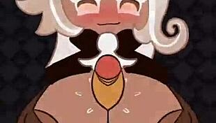 Blonde milf titfuck with big cock