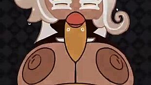 Blonde milf titfuck with big cock