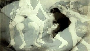 Vintage cartoon illustration from antique era