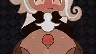 Blonde milf titfuck with big cock