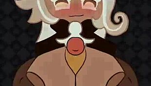 Blonde milf titfuck with big cock