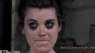 Harsh whipping for enchanting girl