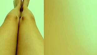 Hot teen's phone video of solo feet fetish action