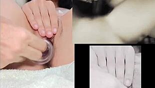 petite teen masturbates while watching sexy lesbian amateurs