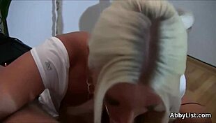 Blonde COUGAR from BACKPAGE SUCKS COCK in POV homemade scene