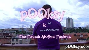 French Whore in Pantyhose Devours Big Dick with Her Mouth