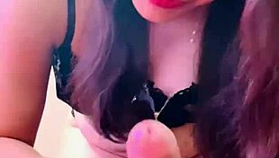 Whore Gives Blowjob, Has Real Orgasm, Ends With Facial!