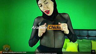 Zeiramuslim rips hijab in pantyhose heels webcam spitting fetish