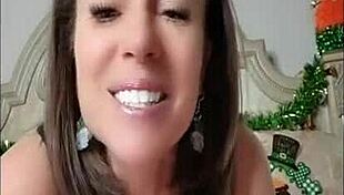 Fat Milf Sucks Dildo While Jerking Off on St. Patrick's Day 2024