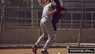 I got creampied by my coach, it was so rough!