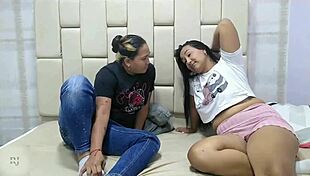 Latina Milf And Prostitute Play Bottle Game, Licking Pussies And Asses.