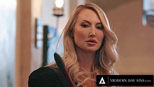 Kendra james punishes teen thief with lesbian sex