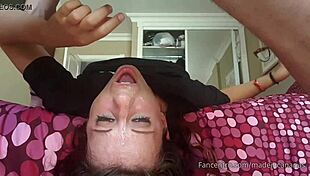 horny college babe begs for big cock sucking until cumshot 😏