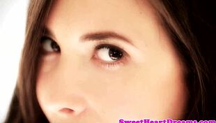 Lesbian amateurs kiss passionately in lingerie, panties getting wet during storyline