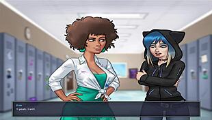 Summer time saga unc part 7 again, featuring dating and game elements in anime! 🎮💕