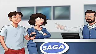 Summer time saga unc part 7 again, featuring dating and game elements in anime! 🎮💕