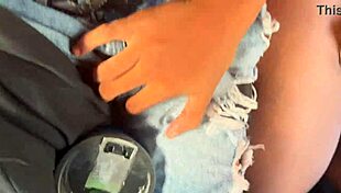 Brazilian Teen Moans Loudly In Shower!