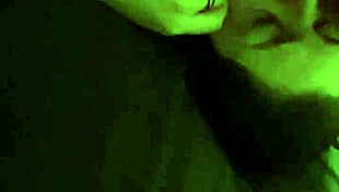 Lying down for a close-up ball licking session.