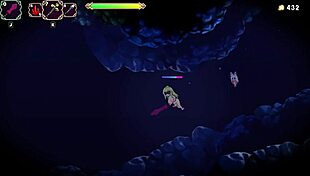 futanari boss fight with monster cock in hentai anime