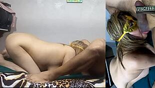 Stepbrother Excited During Condom Application, Accidental Cumshot