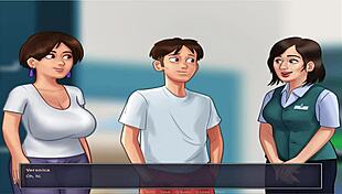 Summer time saga unc part 7 again, featuring dating and game elements in anime! 🎮💕