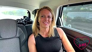 Skinny French Milf Julie Experiments in Blonde Brunette Trio