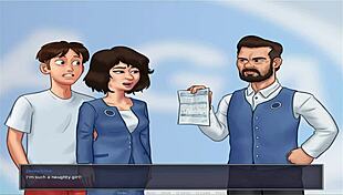 Summer time saga unc part 7 again, featuring dating and game elements in anime! 🎮💕