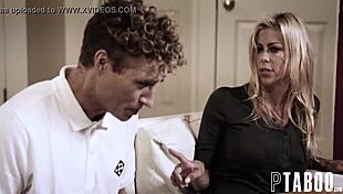 alexis fawx and arya fae tease perfect stepson with big asses