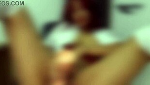 Hot girl fisting her tight pussy with toys in detention room 😈