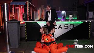 Hey, what’s with these curious teen 18+s caught in Area 50? Are they free for use during interrogation?