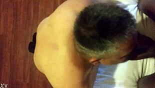 Sucking on Black Shemale's Big Cock