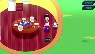 Chi chi gives roshi a handjob in kame paradise 2.