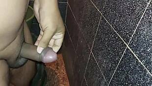 i went to the shower to touch myself nicely