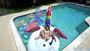 Riley Jean and Logan Lucky tease Pixie's petite brunette body with monster cocks and fingering.