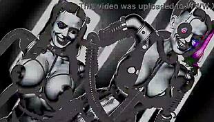 Dystopian sex robots party visuals PMV