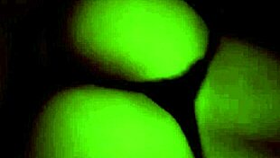 big cock enters that beautiful ass while she strokes it